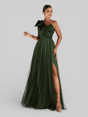 Vestido de Festa Um Ombro Só Tule Aurea Dress - Aurea Dress