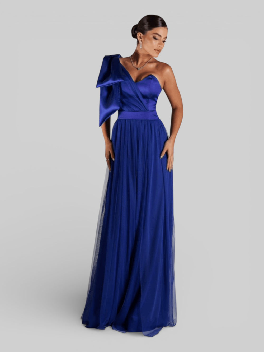 Vestido de Festa Um Ombro Só Tule Aurea Dress - Aurea Dress