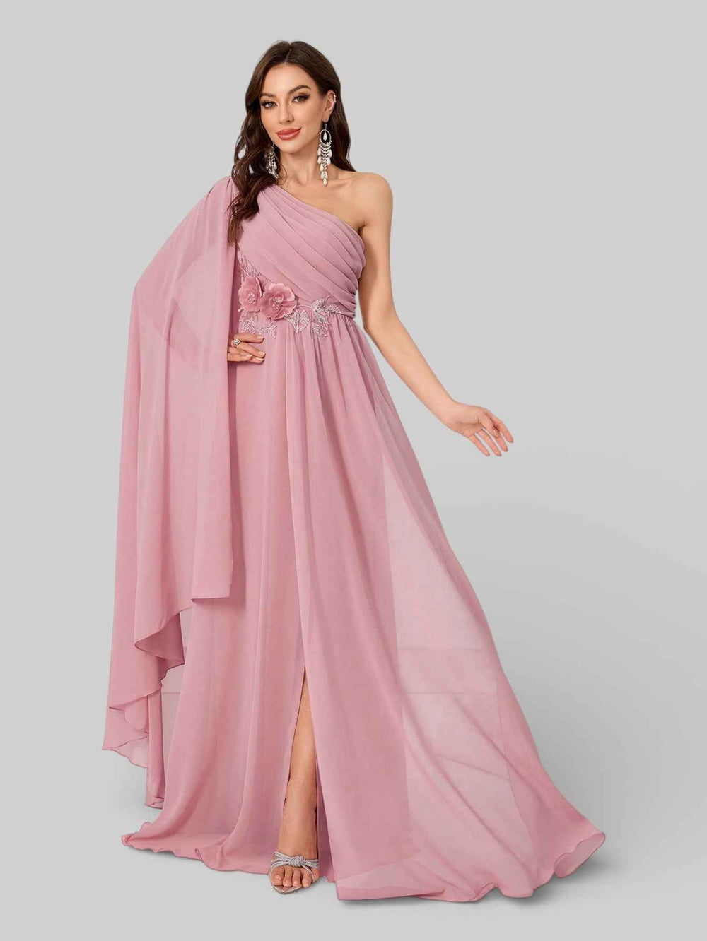 Vestido de Festa Nula Manga Bordado Ribbon Premium