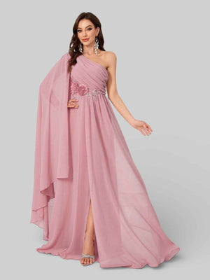 Vestido de Festa Nula Manga Bordado Ribbon Premium