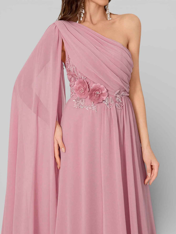 Vestido de Festa Nula Manga Bordado Ribbon Premium