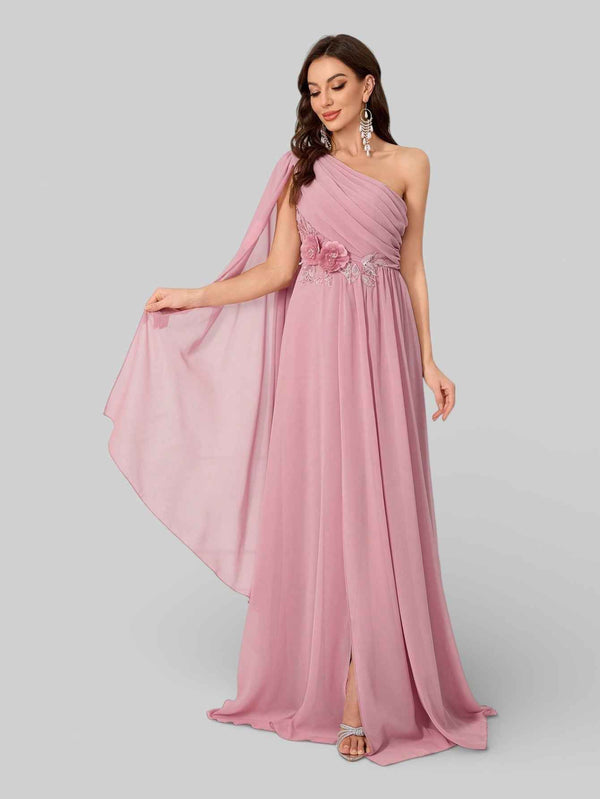Vestido de Festa Nula Manga Bordado Ribbon Premium