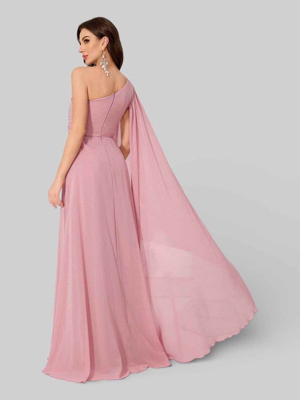 Vestido de Festa Nula Manga Bordado Ribbon Premium