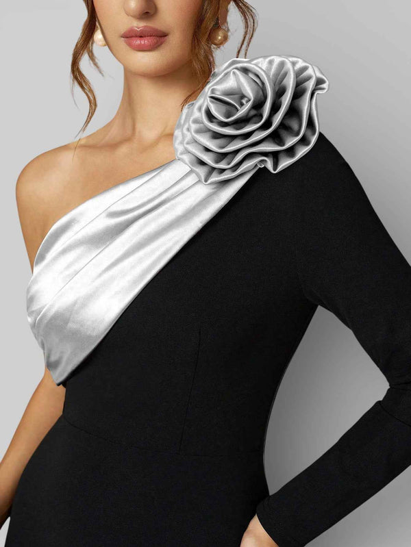 Vestido de Festa Luxo com Capa Flowers Coliseu
