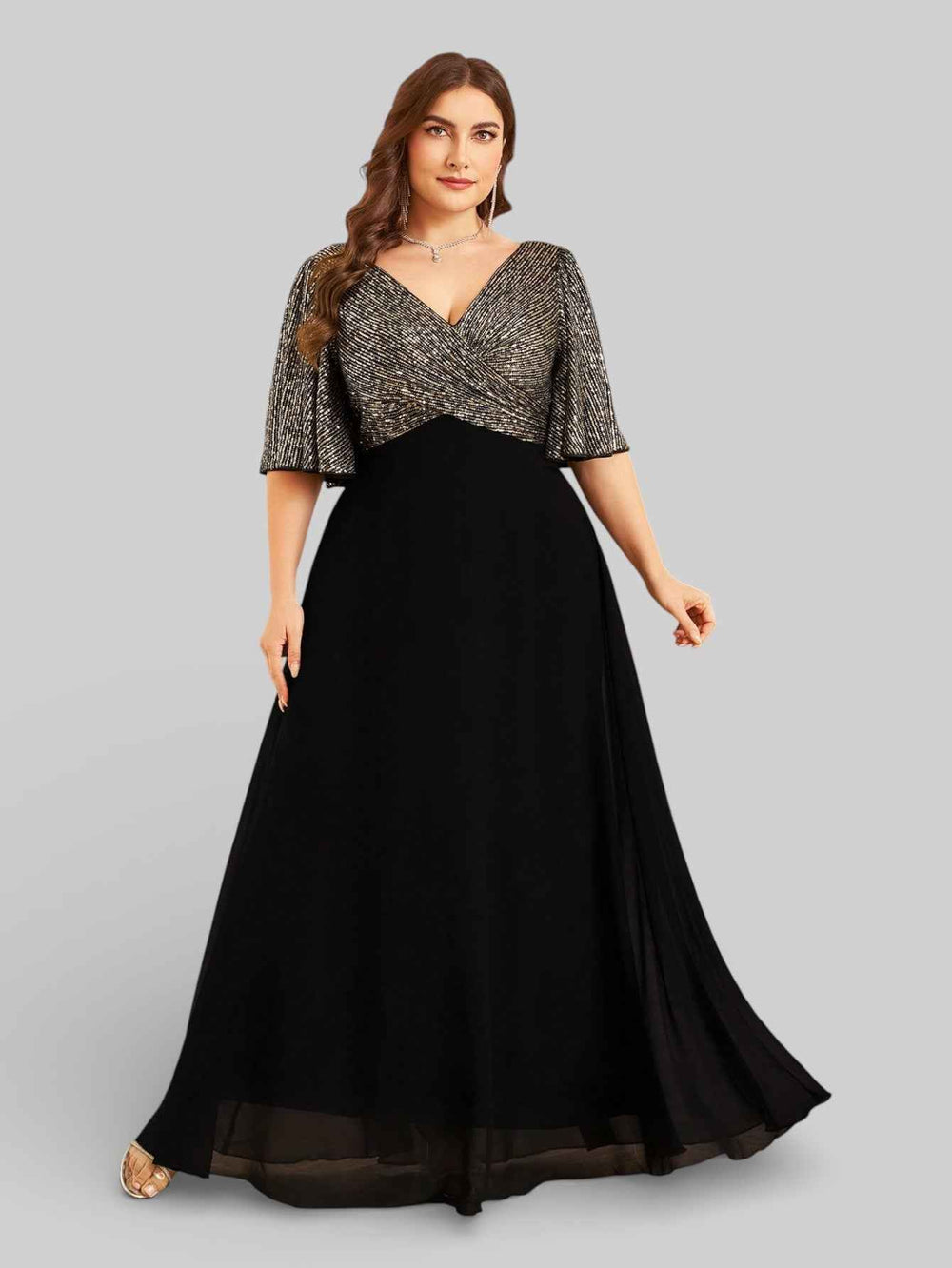 Vestido de Festa com Lantejoulas Vivace