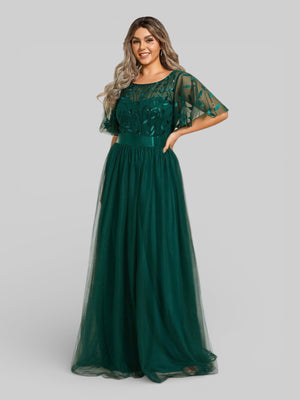 Vestido de Festa Longo Plus Size Village - Aurea Dress