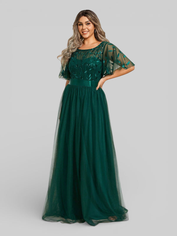 Vestido de Festa Longo Plus Size Village - Aurea Dress