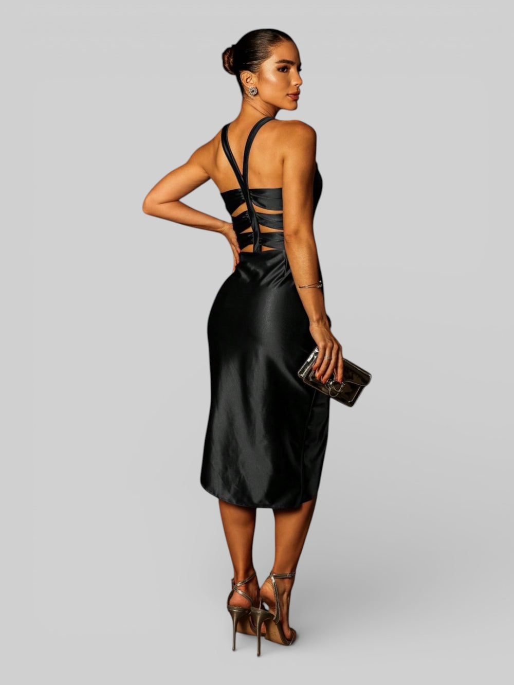 Vestido de Festa Curto Assimétrico Sara - Aurea Dress