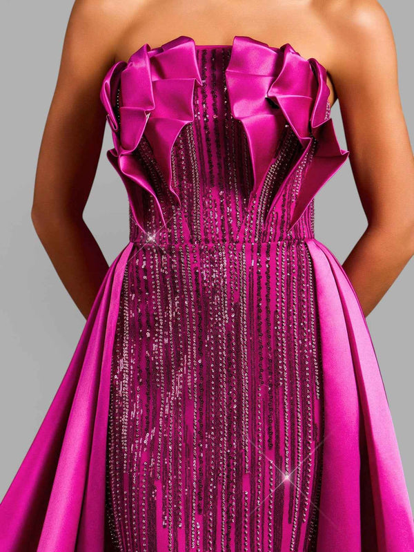 Vestido de Festa Longo Super Luxo Paetê Serena