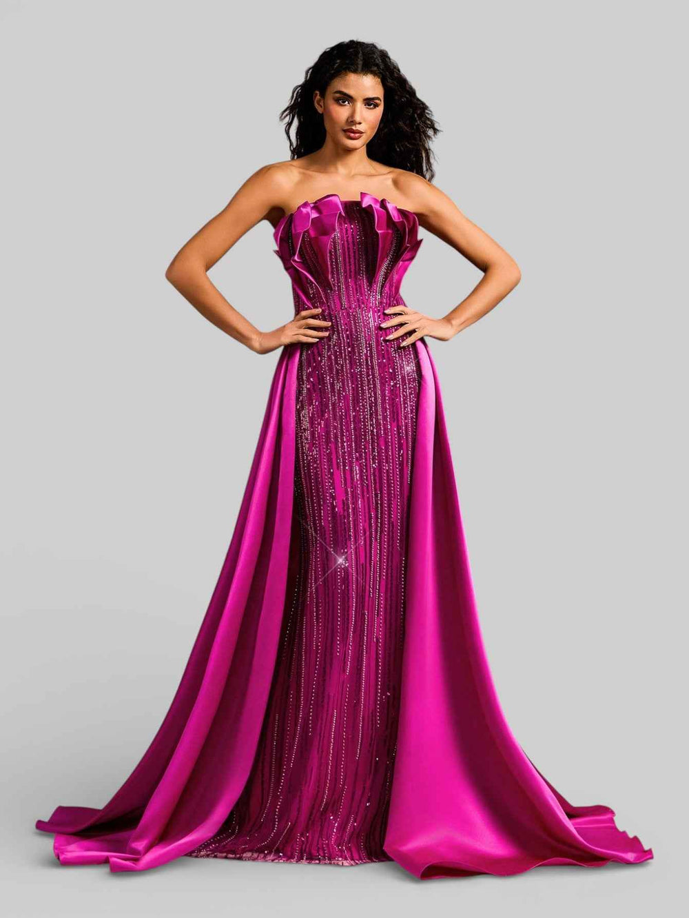 Vestido de Festa Longo Super Luxo Paetê Serena
