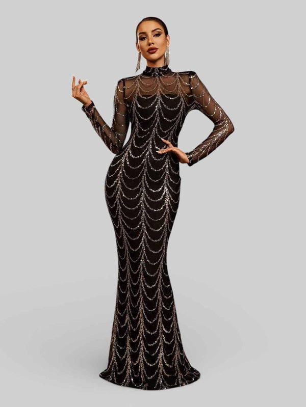 Vestido de Festa Longo Super Luxo Califórnia