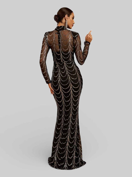 Vestido de Festa Longo Super Luxo Califórnia