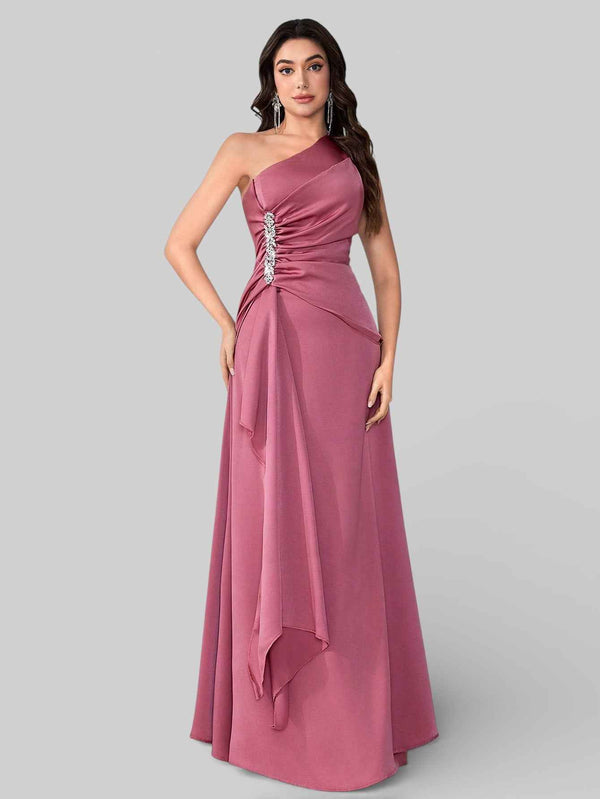 Vestido de Festa Alça Única Pedrarias