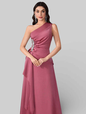 Vestido de Festa Alça Única Pedrarias
