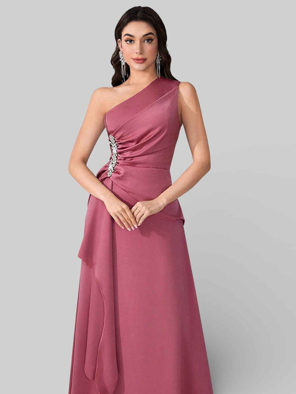 Vestido de Festa Alça Única Pedrarias