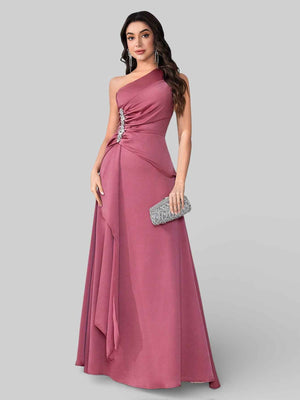 Vestido de Festa Alça Única Pedrarias
