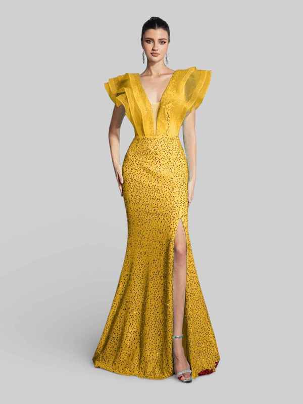 Vestido de Festa com Babados Sidney