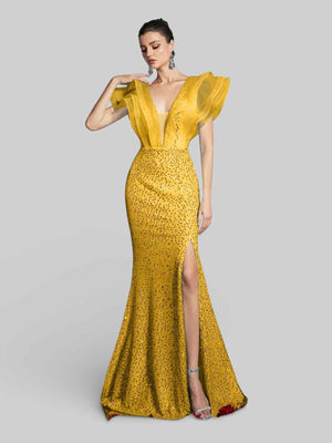 Vestido de Festa com Babados Sidney