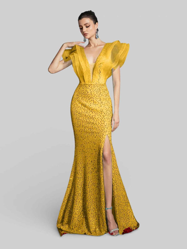 Vestido de Festa com Babados Sidney