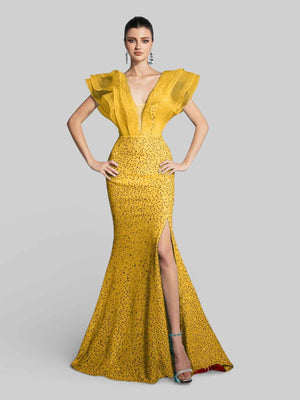 Vestido de Festa com Babados Sidney