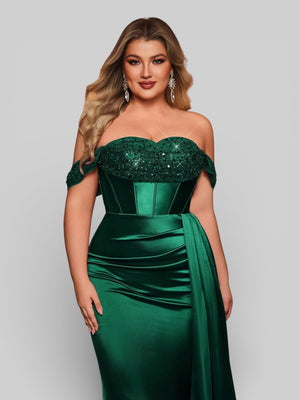 Vestido de Festa Luxo Ombro a Ombro Paetês Famma - Aurea Dress