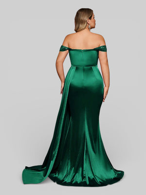 Vestido de Festa Luxo Ombro a Ombro Paetês Famma - Aurea Dress