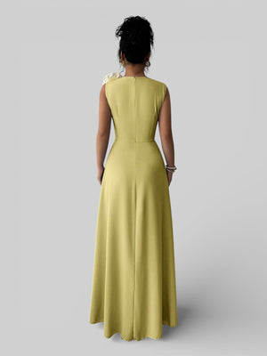 Vestido de Festa Longo Preto e Rosa Elenice - Aurea Dress
