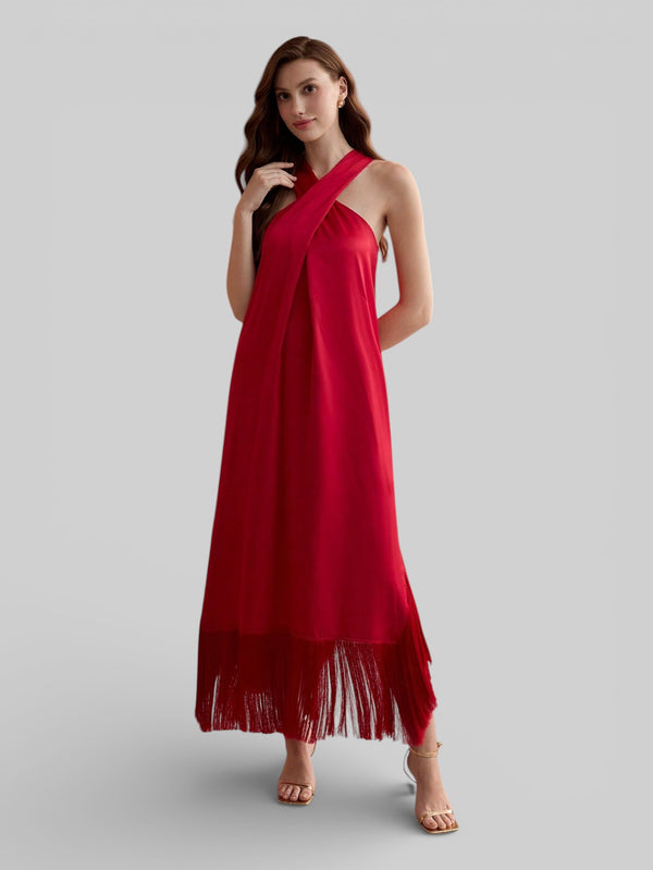Vestido de Festa com Franjas Aurea - Aurea Dress