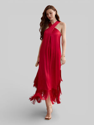 Vestido de Festa com Franjas Aurea - Aurea Dress