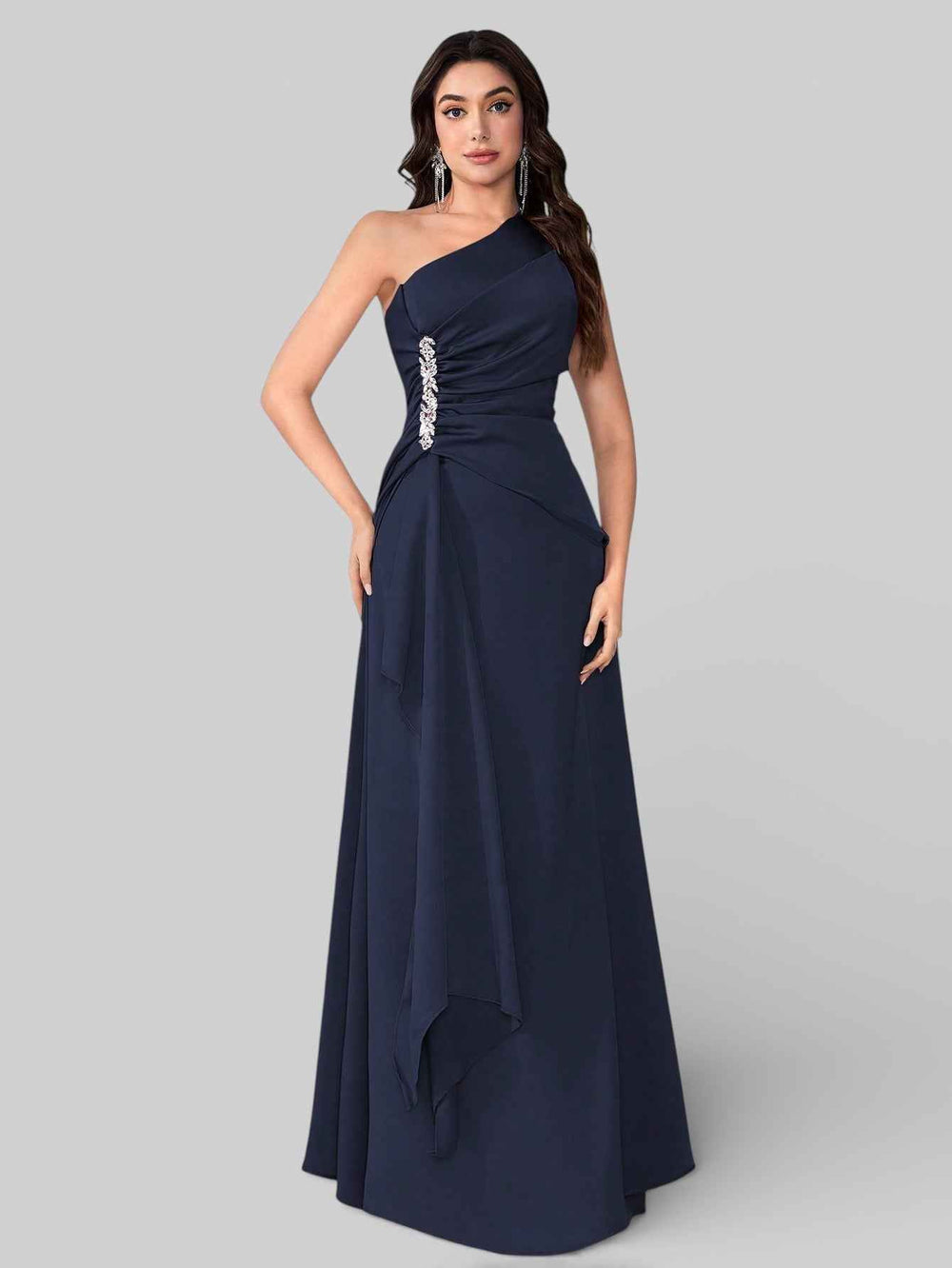 Vestido de Festa Alça Única Pedrarias