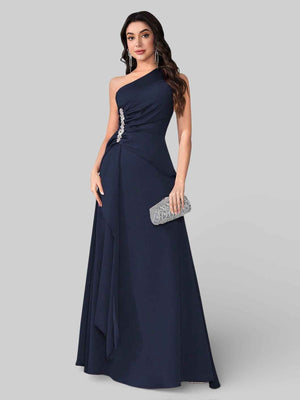 Vestido de Festa Alça Única Pedrarias