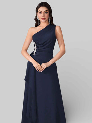 Vestido de Festa Alça Única Pedrarias