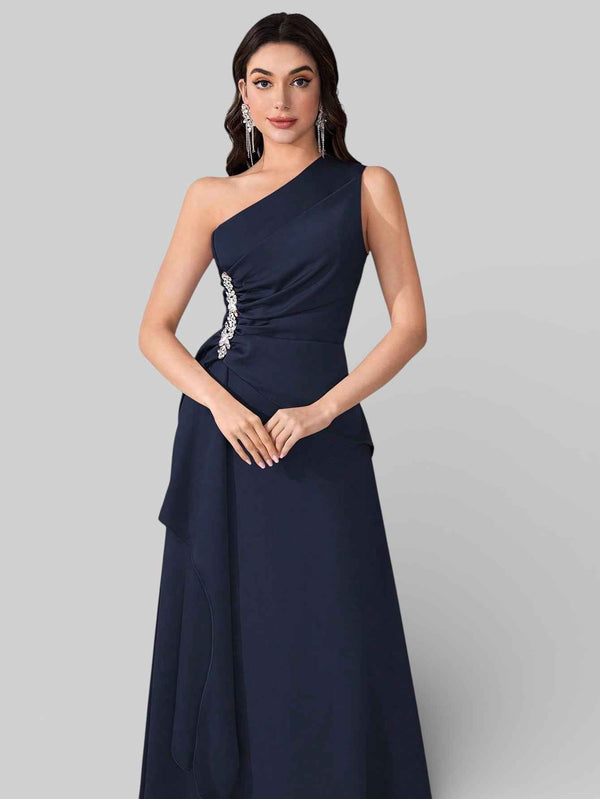 Vestido de Festa Alça Única Pedrarias