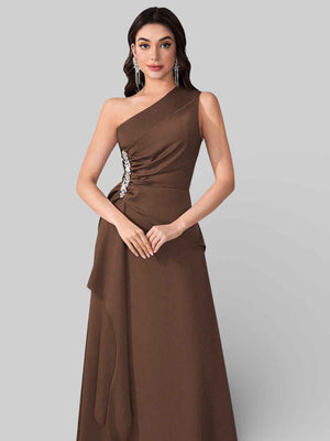 Vestido de Festa Alça Única Pedrarias