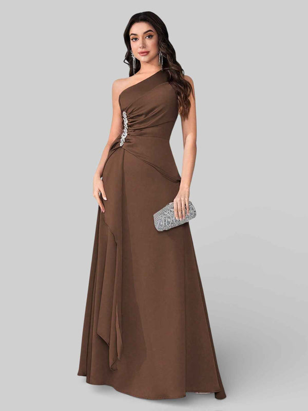Vestido de Festa Alça Única Pedrarias