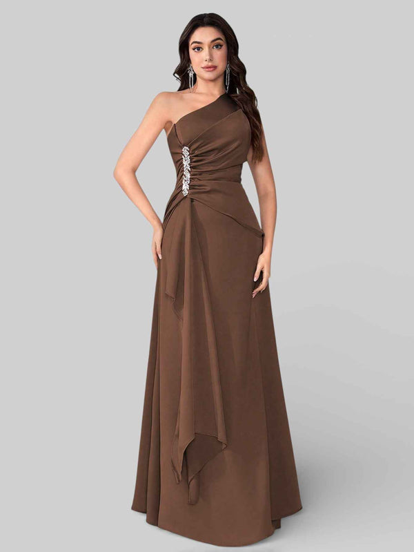 Vestido de Festa Alça Única Pedrarias