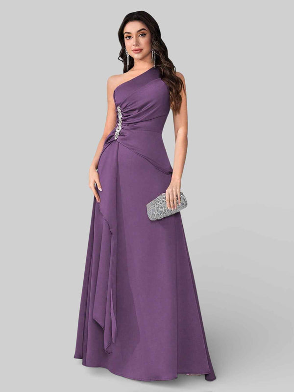 Vestido de Festa Alça Única Pedrarias