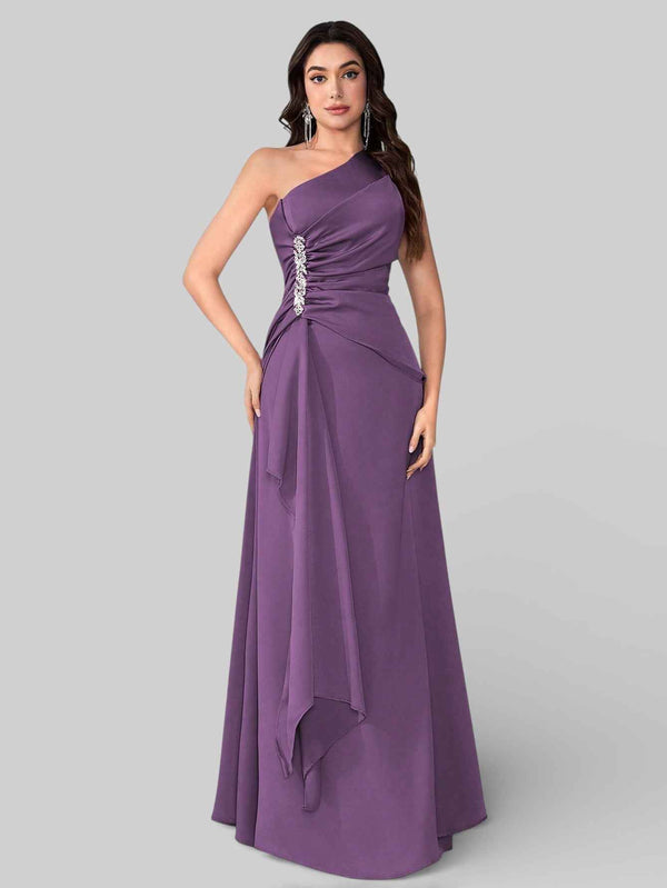 Vestido de Festa Alça Única Pedrarias