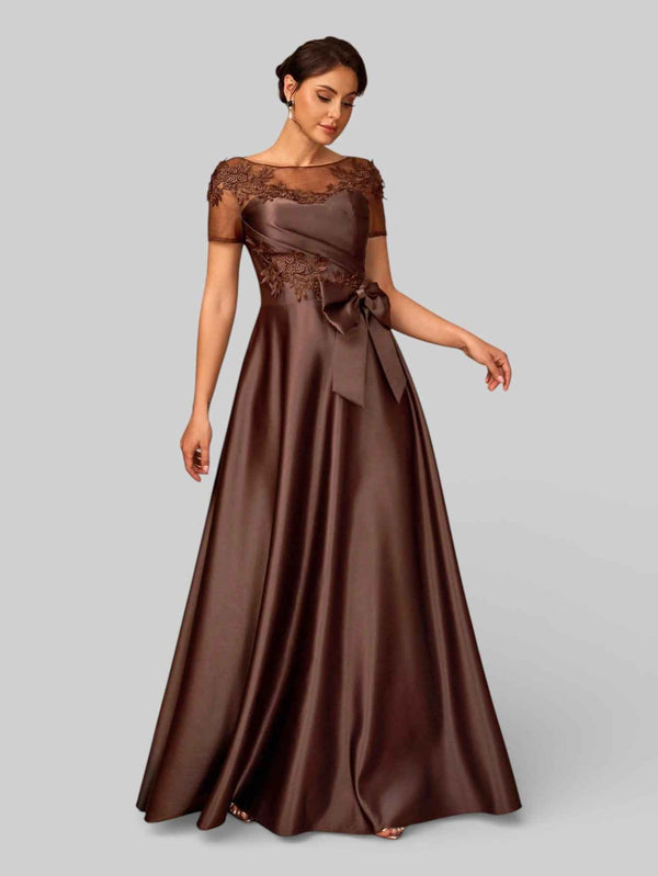 Vestido de Festa Longo Bordado Mãe da Noiva