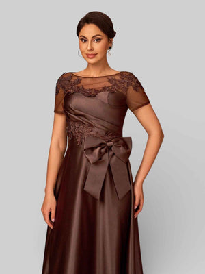 Vestido de Festa Longo Bordado Mãe da Noiva