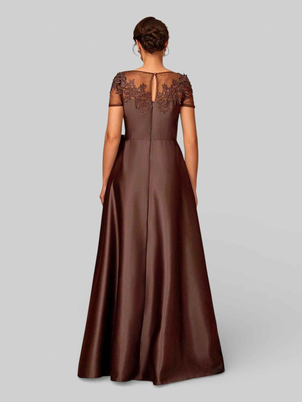 Vestido de Festa Longo Bordado Mãe da Noiva