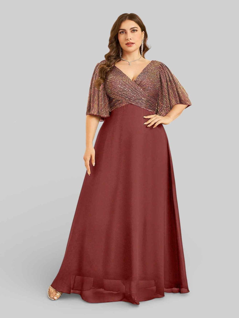 Vestido de Festa com Lantejoulas Vivace