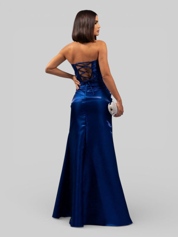 Vestido de Festa Longo Zibeline Glow Corpete Sansara - Aurea Dress