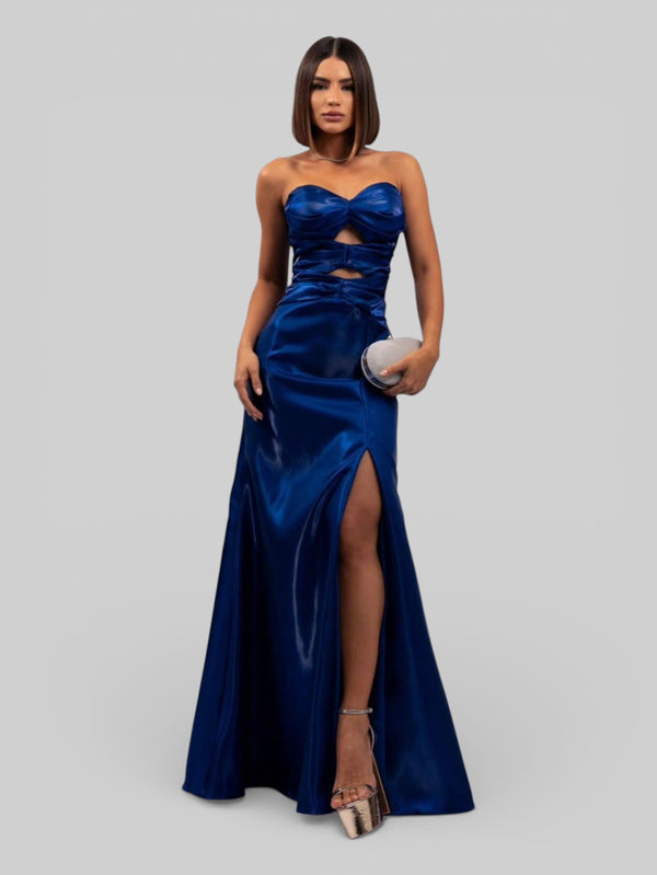 Vestido de Festa Longo Zibeline Glow Corpete Sansara - Aurea Dress
