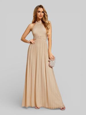 Vestido Longo de Festa Gola Americana Fontenelle - Aurea Dress