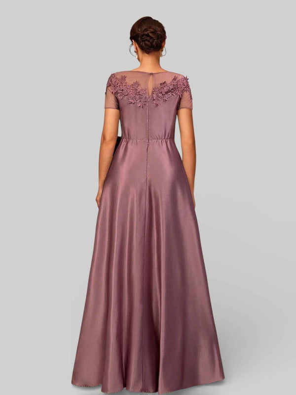 Vestido de Festa Longo Bordado Mãe da Noiva