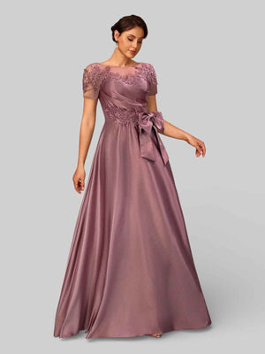 Vestido de Festa Longo Bordado Mãe da Noiva