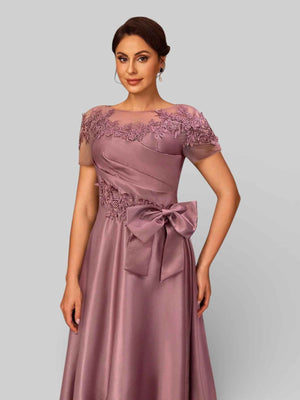 Vestido de Festa Longo Bordado Mãe da Noiva
