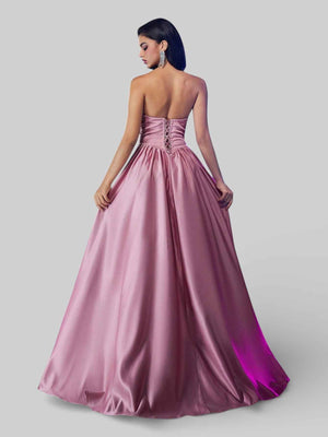 Vestido de Festa Tomara que Caia Paetê Trançado