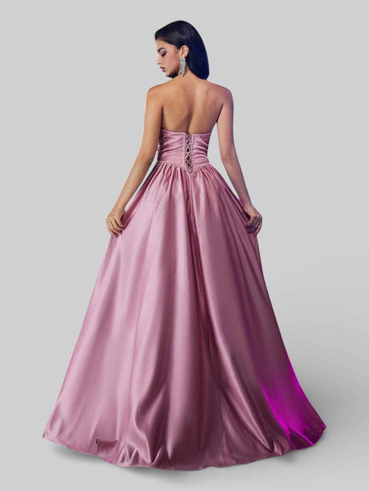 Vestido de Festa Tomara que Caia Paetê Trançado